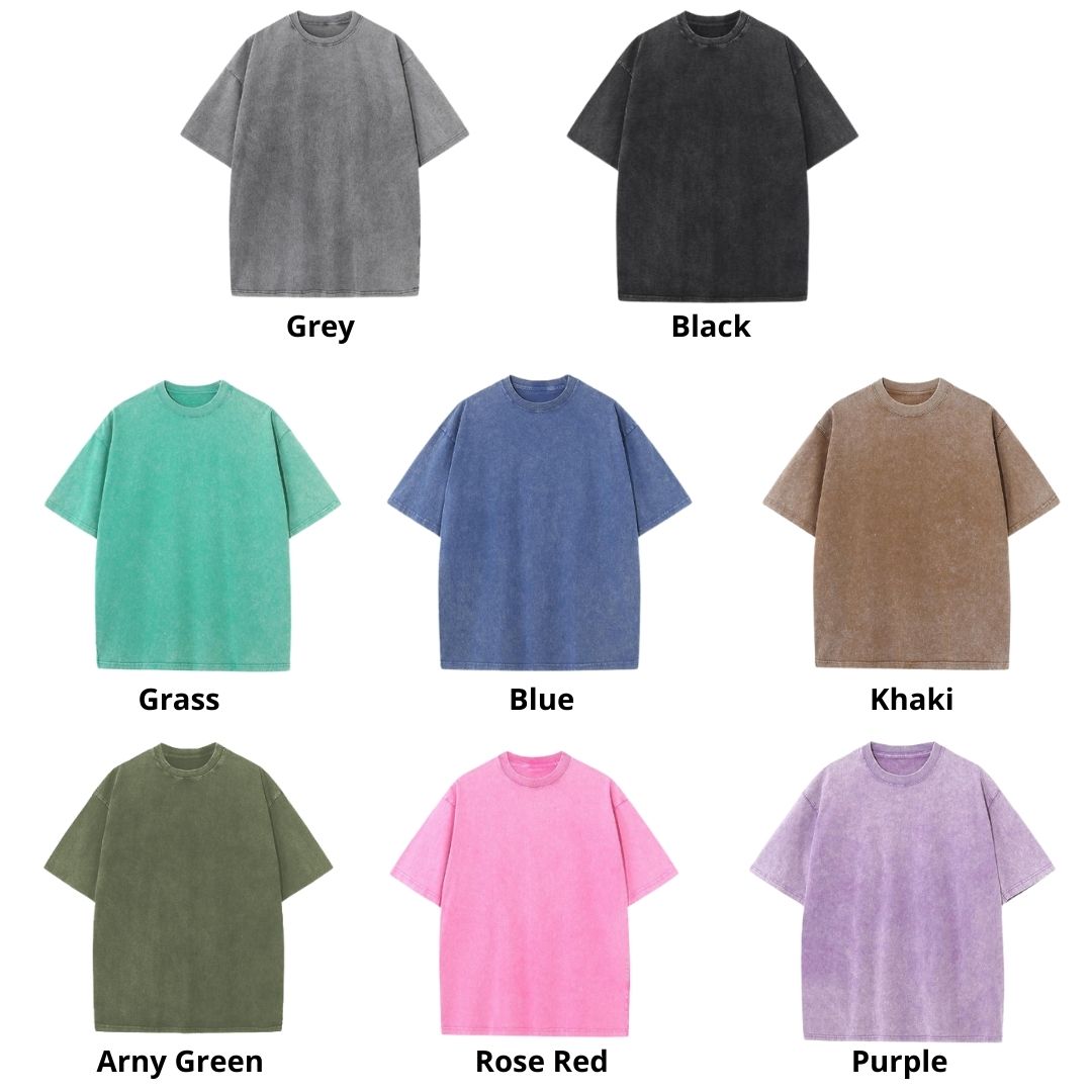 Mineral Wash T Shirt Color - Demon Slayer EU Store