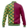 Giyu Tomioka Pattern DS Varsity Jacket BACK Mockup - Demon Slayer EU Store