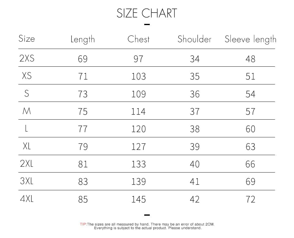 KIMONO SIZE CHART - Demon Slayer EU Store