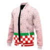 Nezuko Kamado Pattern DS Varsity Jacket F RIGHT Mockup - Demon Slayer EU Store