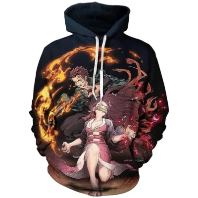 Daki Blood Demon Elegant 3D Hoodie