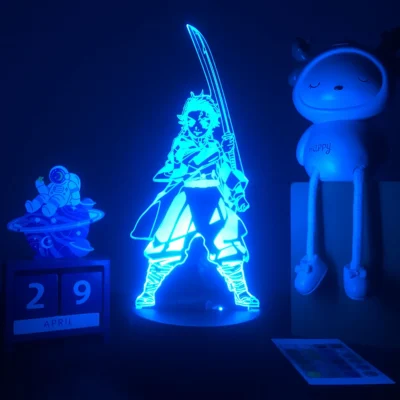 Tanjiro Demon Slayer Water LED Lamp