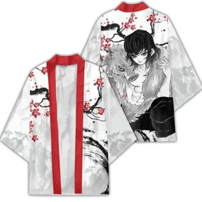 Brave Tanjiro Slayer Mark Kimono