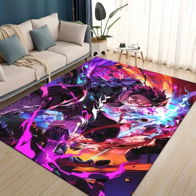 Zenitsu Lightning Breath Striking Rug