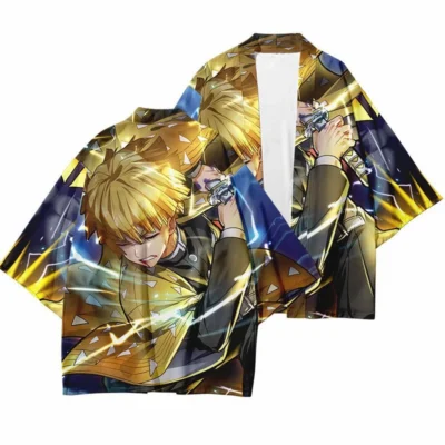 Zenitsu Thunder Breath Swift Kimono