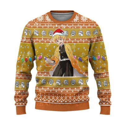 Cute Nezuko Winter Demon Ugly Christmas Sweater