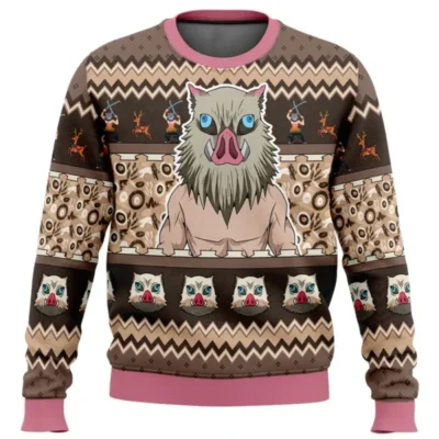 Giyu Water Frost Cool Ugly Christmas Sweater