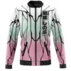Shinobu Kocho Demon Slayer Bomber Jacket FRONT Mockup - Demon Slayer EU Store