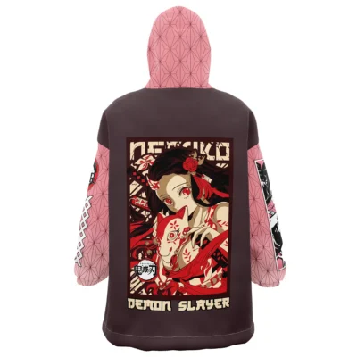 Nezuko Kamado Demon Slayer Snug Oversized Blanket Hoodie