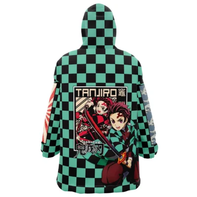 Tanjiro Kamado Demon Slayer Snug Oversized Blanket Hoodie