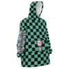 Snug Oversized Blanket Hoodie front right 43 - Demon Slayer EU Store