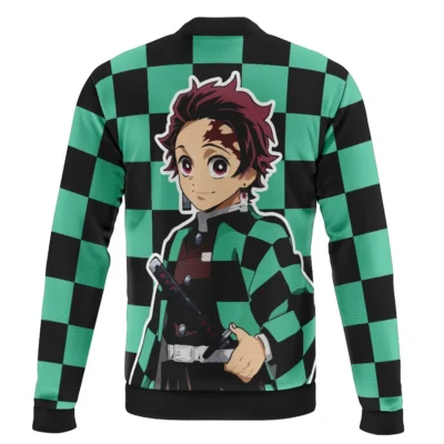 Tanjiro Kamado Demon Slayer Casual Bomber Jacket