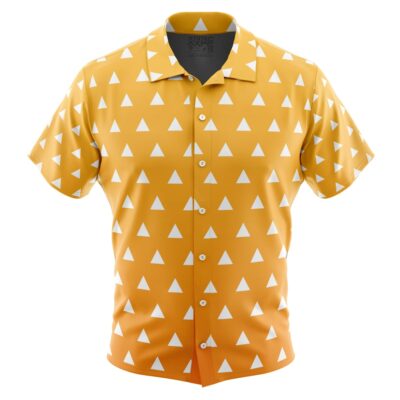 Zenitsu Agatsuma Demon Slayer Button Up Hawaiian Shirt