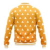 Zenitsu Agatsuma Pattern DS Varsity Jacket BACK Mockup 1 - Demon Slayer EU Store
