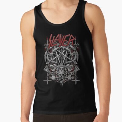 Metal666 Slayer 1980S Metal Band Slayer Trash Metal Tom Araya Slayer Vocalist Tank Top