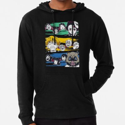 Trio Faces Hoodie