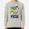 ssrcolightweight sweatshirtmensoatmeal heatherfrontsquare productx1000 bgf8f8f8 12 - Demon Slayer EU Store