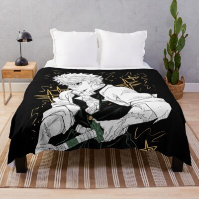 Sanemi Demon Slayer Throw Blanket