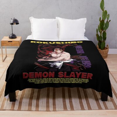 Kokushibo Demon Slayer Throw Blanket