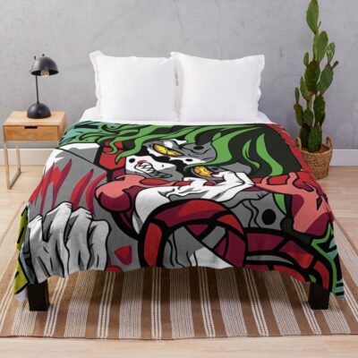 Upper Moon 6 Gyutaro Throw Blanket