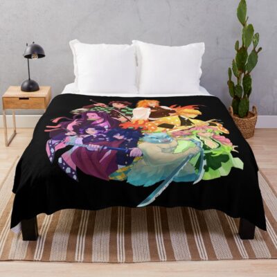 All Hashira Throw Blanket
