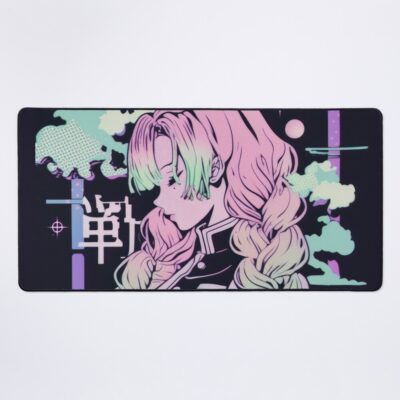 Mitsuri Neon Vaporwave Poster Mouse Pad