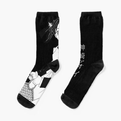 Buterfly In Head Demon Movie Slayer Kimetsu Anime Socks